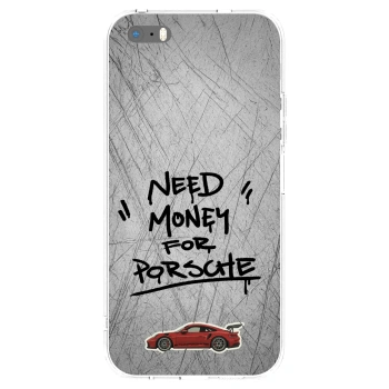 Picasee silikónový prehľadný obal pre Apple iPhone 5/5S/SE - Grey Drift