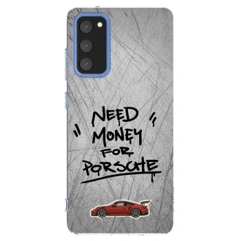 Picasee silikónový prehľadný obal pre Samsung Galaxy S20 FE - Grey Drift