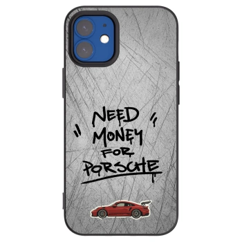 Picasee silikónový čierny obal pre Apple iPhone 12 mini - Grey Drift