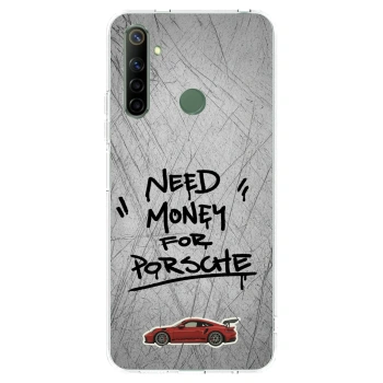 Picasee silikónový prehľadný obal pre Realme 6i - Grey Drift