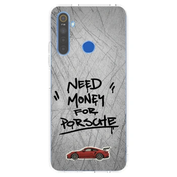 Picasee silikónový prehľadný obal pre Realme 5 - Grey Drift
