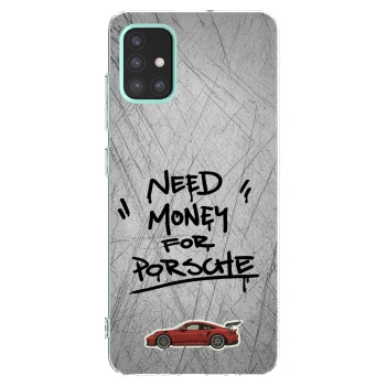 Picasee silikónový prehľadný obal pre Samsung Galaxy M31s - Grey Drift