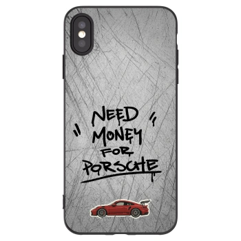Picasee silikónový čierny obal pre Apple iPhone XS Max - Grey Drift