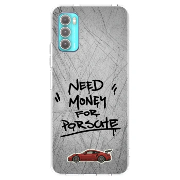 Picasee silikónový prehľadný obal pre Motorola Moto G60 - Grey Drift