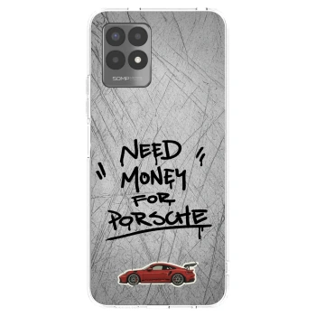 Picasee silikónový prehľadný obal pre Realme 8i - Grey Drift