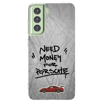 Picasee silikónový prehľadný obal pre Samsung Galaxy S21 FE 5G - Grey Drift