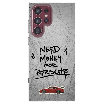 Picasee silikónový prehľadný obal pre Samsung Galaxy S22 Ultra 5G - Grey Drift