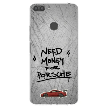 Picasee silikónový prehľadný obal pre Huawei P Smart - Grey Drift