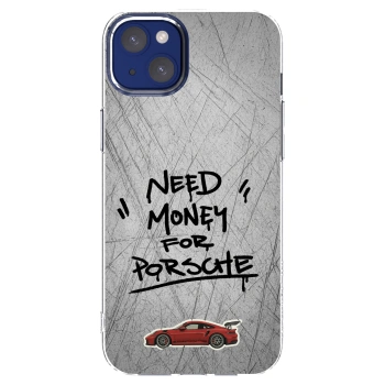 Picasee silikónový prehľadný obal pre Apple iPhone 14 Plus - Grey Drift