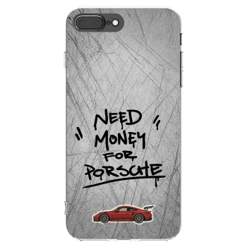 Picasee silikónový prehľadný obal pre Apple iPhone 8 Plus - Grey Drift