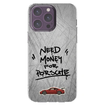 Picasee silikónový prehľadný obal pre Apple iPhone 14 Pro Max - Grey Drift