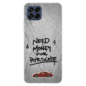 Picasee silikónový prehľadný obal pre Samsung Galaxy M53 5G - Grey Drift