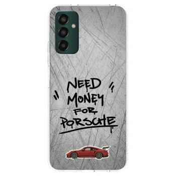 Picasee silikónový prehľadný obal pre Samsung Galaxy M13 M135F - Grey Drift