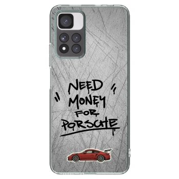Picasee silikónový prehľadný obal pre Xiaomi Redmi Note 11 Pro+ 5G - Grey Drift
