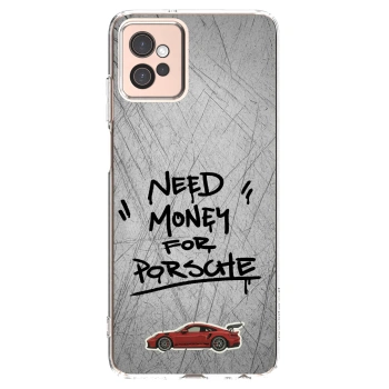 Picasee silikónový prehľadný obal pre Motorola Moto G32 - Grey Drift