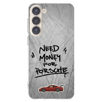 Picasee silikónový prehľadný obal pre Samsung Galaxy S23+ 5G - Grey Drift