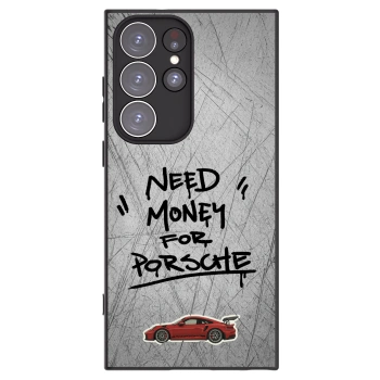 Picasee silikónový čierny obal pre Samsung Galaxy S23 Ultra 5G - Grey Drift