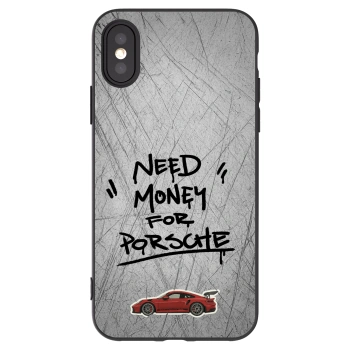 Picasee silikónový čierny obal pre Apple iPhone X/XS - Grey Drift