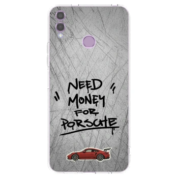Picasee silikónový prehľadný obal pre Honor 8X - Grey Drift