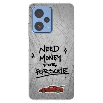 Picasee silikónový prehľadný obal pre Xiaomi Redmi Note 12 Pro 5G - Grey Drift