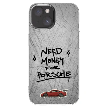 Picasee silikónový prehľadný obal pre Apple iPhone 15 - Grey Drift