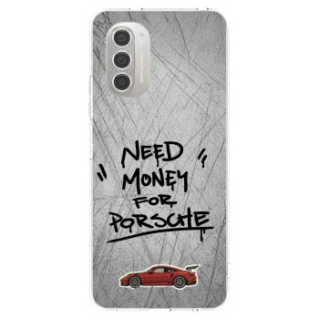 Picasee silikónový prehľadný obal pre Motorola Moto G51 - Grey Drift