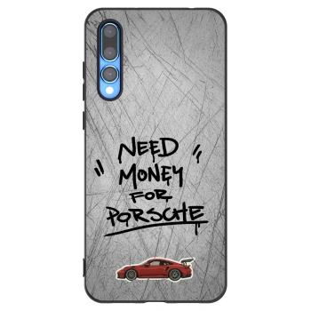 Picasee silikónový čierny obal pre Huawei P20 Pro - Grey Drift