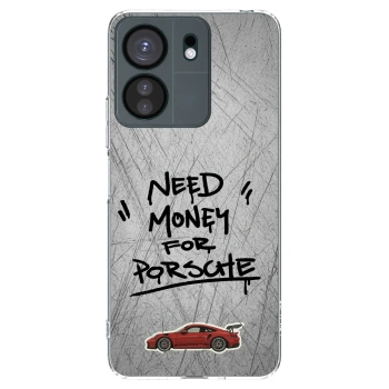 Picasee silikónový prehľadný obal pre Xiaomi Redmi 13C 4G - Grey Drift