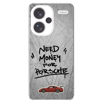 Picasee silikónový prehľadný obal pre Xiaomi Redmi Note 13 Pro+ 5G - Grey Drift