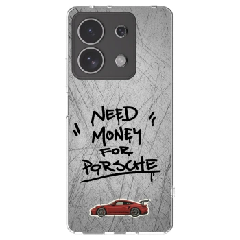 Picasee silikónový prehľadný obal pre Xiaomi Redmi Note 13 4G - Grey Drift