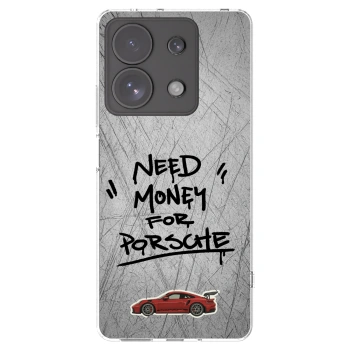 Picasee silikónový prehľadný obal pre Xiaomi Redmi Note 13 Pro 4G - Grey Drift