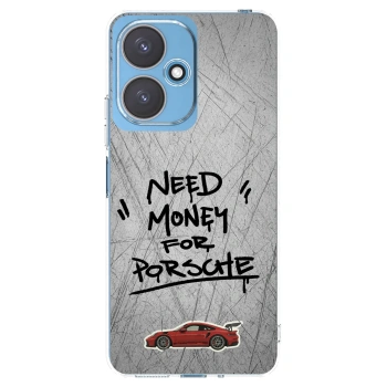 Picasee silikónový prehľadný obal pre Xiaomi Redmi 13C 5G - Grey Drift