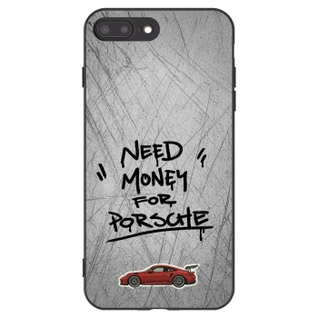 Picasee silikónový čierny obal pre Apple iPhone 8 Plus - Grey Drift