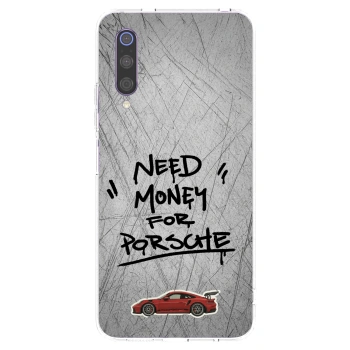 Picasee silikónový prehľadný obal pre Xiaomi Mi 9 - Grey Drift