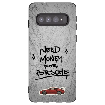 Picasee silikónový čierny obal pre Samsung Galaxy S10 G973 - Grey Drift