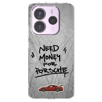 Picasee silikónový prehľadný obal pre Xiaomi Redmi Note 14 5G - Grey Drift