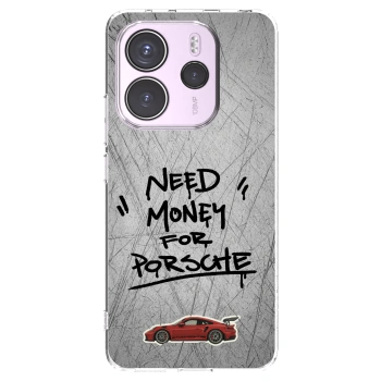 Picasee silikónový prehľadný obal pre Xiaomi Redmi Note 14 4G - Grey Drift