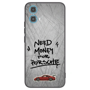 Picasee silikónový čierny obal pre Motorola Moto G34 5G - Grey Drift