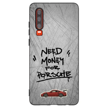 Picasee silikónový čierny obal pre Huawei P30 - Grey Drift