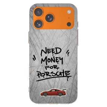 Picasee silikónový prehľadný obal pre Apple iPhone 17 Pro Max - Grey Drift