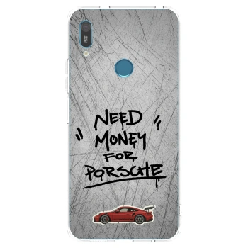 Picasee silikónový prehľadný obal pre Huawei Y6 2019 - Grey Drift