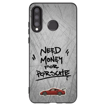 Picasee silikónový čierny obal pre Huawei P30 Lite - Grey Drift