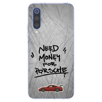 Picasee silikónový prehľadný obal pre Xiaomi Mi 9 SE - Grey Drift