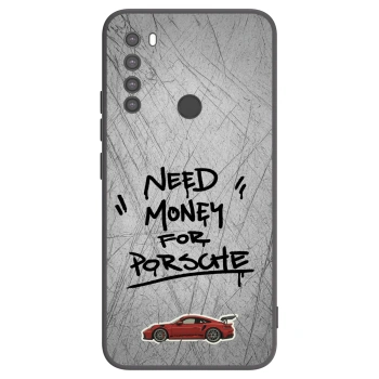 Picasee silikónový čierny obal pre Xiaomi Redmi Note 8 - Grey Drift