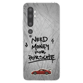 Picasee silikónový prehľadný obal pre Xiaomi Mi Note 10 (Pro) - Grey Drift