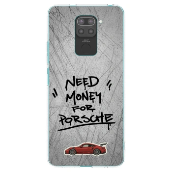 Picasee silikónový čierny obal pre Xiaomi Redmi Note 9 - Grey Drift