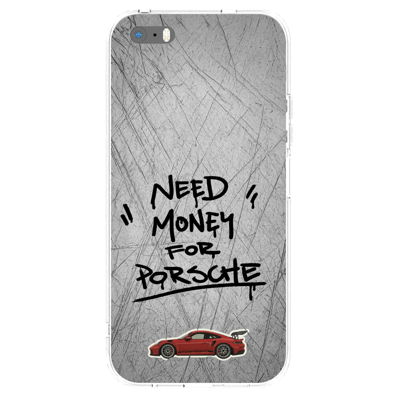 Picasee silikónový prehľadný obal pre Apple iPhone 5/5S/SE - Grey Drift