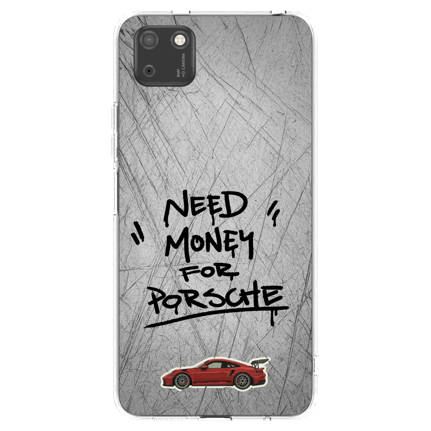 Picasee silikónový prehľadný obal pre Huawei Y5P - Grey Drift