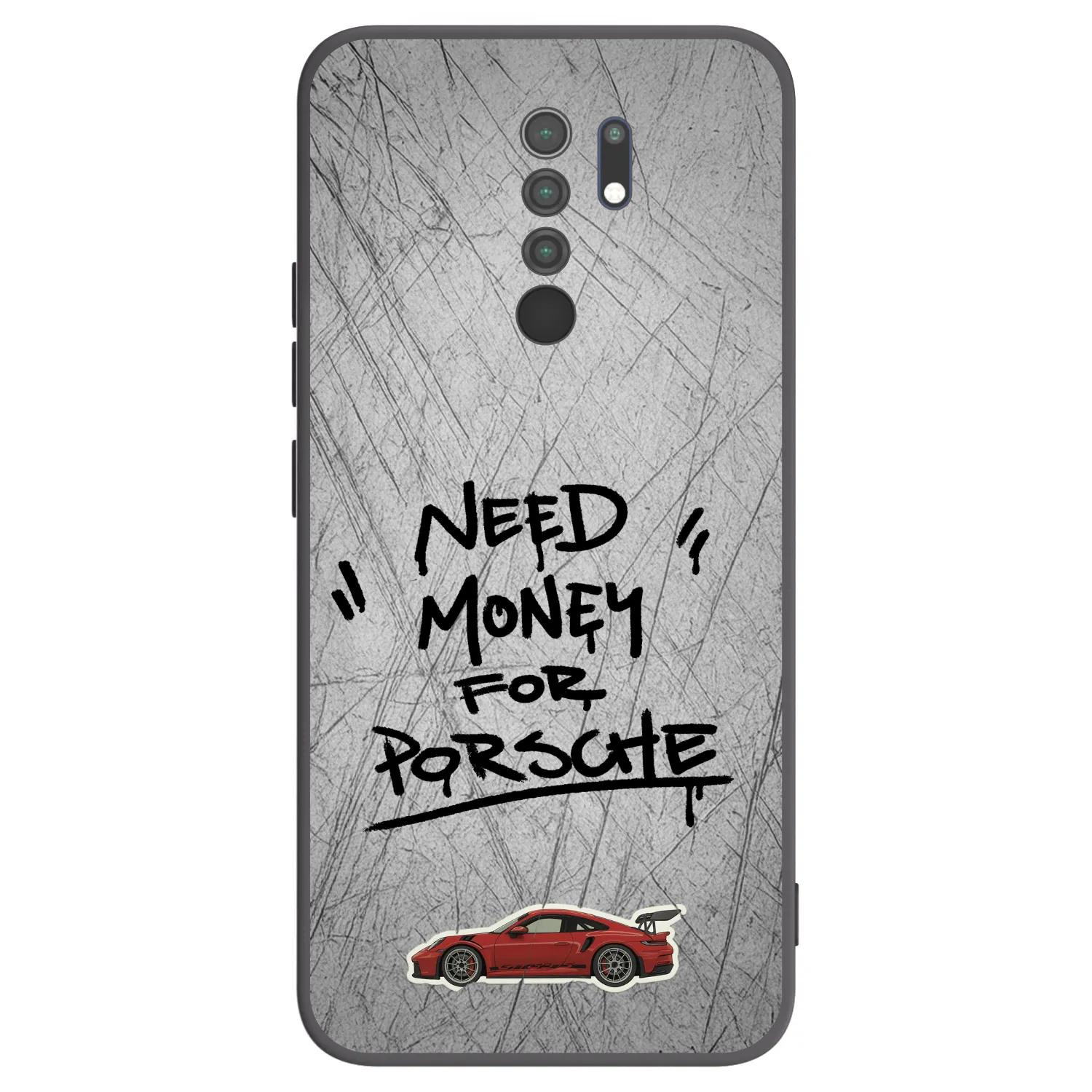 Picasee silikónový čierny obal pre Xiaomi Redmi 9 - Grey Drift