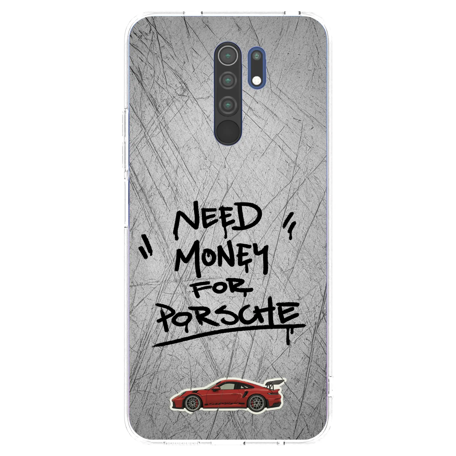 Picasee silikónový prehľadný obal pre Xiaomi Redmi 9 - Grey Drift